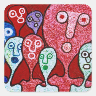 Air Head Choir Square Sticker