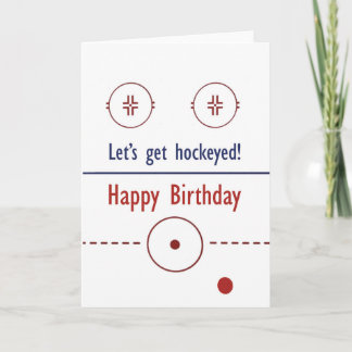 Air Hockey Birthday Card