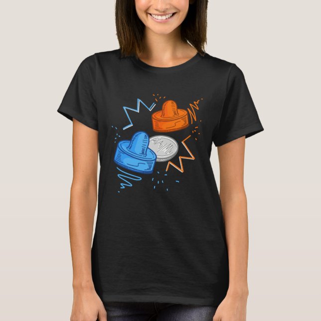 Air Hockey for air hockey players T-Shirt (Front)