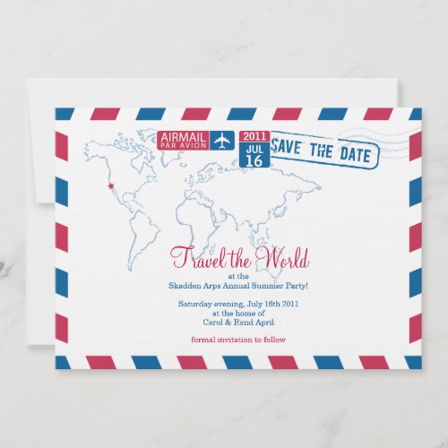 Air Mail Corporate Part Save The Date