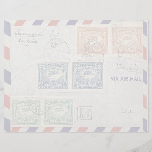 Air Mail Envelope Letterhead