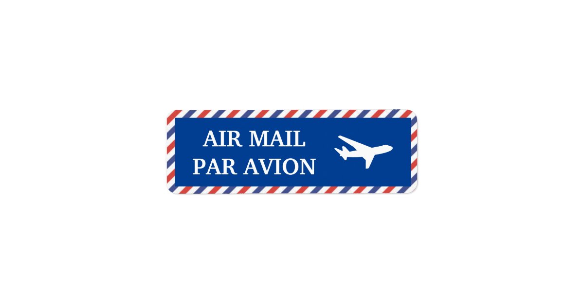 Air Mail Labels | Zazzle