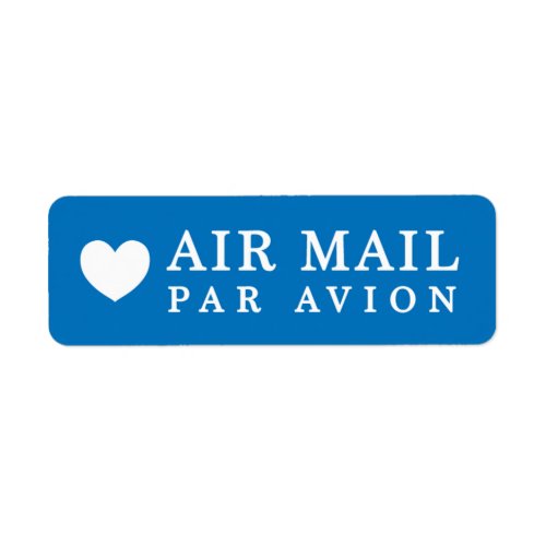 AIR MAIL PAR AVION ハート エアメールシール heart cute love ラベ Label