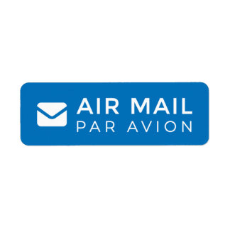 AIR MAIL PAR AVION 手紙 エアメールシール mail letter ラベル Label