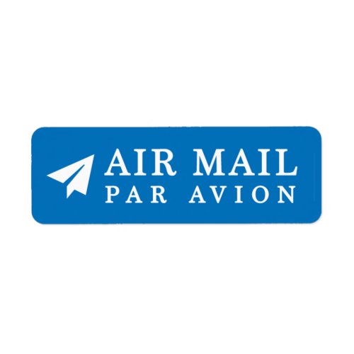 AIR MAIL PAR AVION 紙飛行機 エアメールシール paper airplane ラベ Label