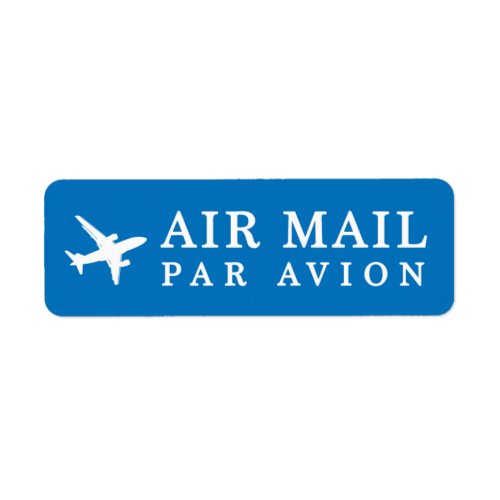 AIR MAIL PAR AVION 飛行機 エアメールシール airplane ラベル Label