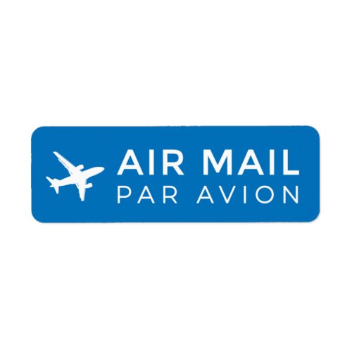 AIR MAIL PAR AVION 飛行機 エアメールスタンプ airplane ラベル Label