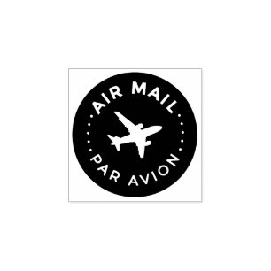 AIR MAIL PAR AVION Airmail Stamp airplane rubber s