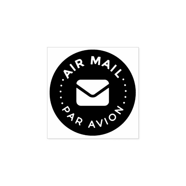 AIR MAIL PAR AVION Airmail Stamp Letter Letter mai (Imprint)