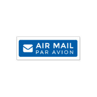 AIR MAIL PAR AVION Letter Airmail Stamp mail lette