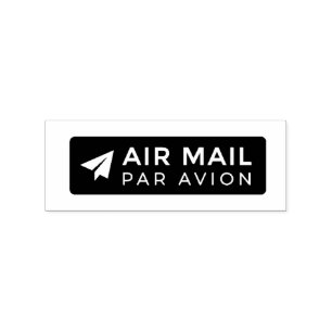 AIR MAIL PAR AVION Paper Airplane Airmail Stamp pa