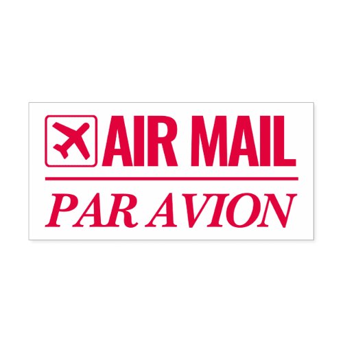 Air Mail  Par Avion self inking rubber stamp