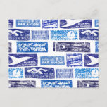 Air mail / par avion - transparent postcard