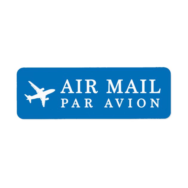 AIR MAIL PAR AVION 飛行機 エアメールシール airplane ラベル Label