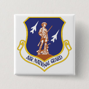 Air National Guard Military Veteran Button