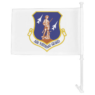 Air National Guard Military Veteran Car Flag