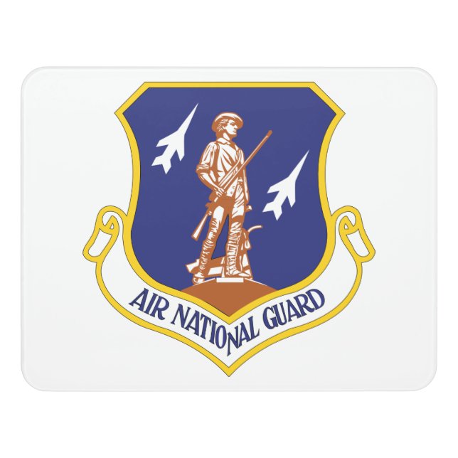 Air National Guard Military Veteran Door Sign (Contemporary Front)