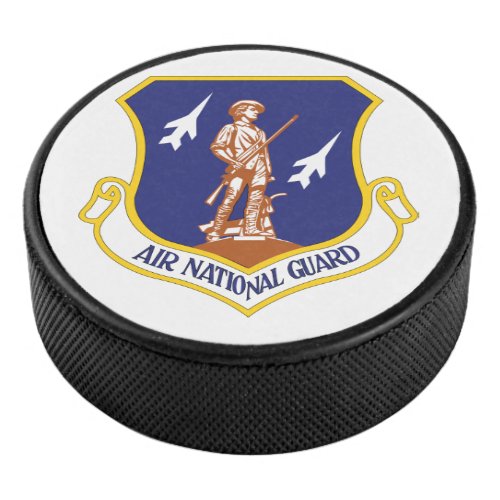 Air National Guard Military Veteran Hockey Puck