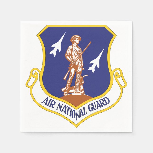 Air National Guard Military Veteran Napkins (Front)