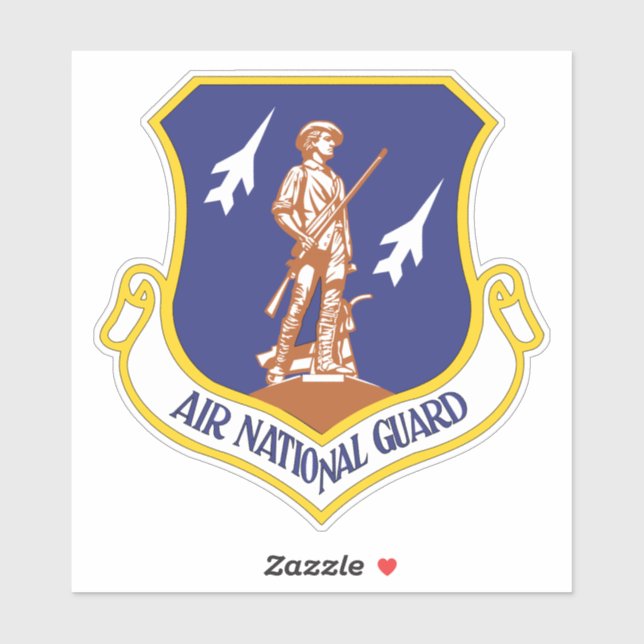 Air National Guard Military Veteran Sticker (Sheet)
