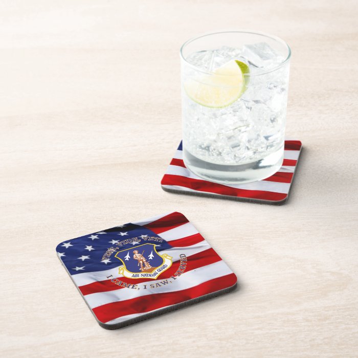 Air National Guard Shield Beverage Coasters