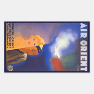 Air Orient Rectangular Sticker