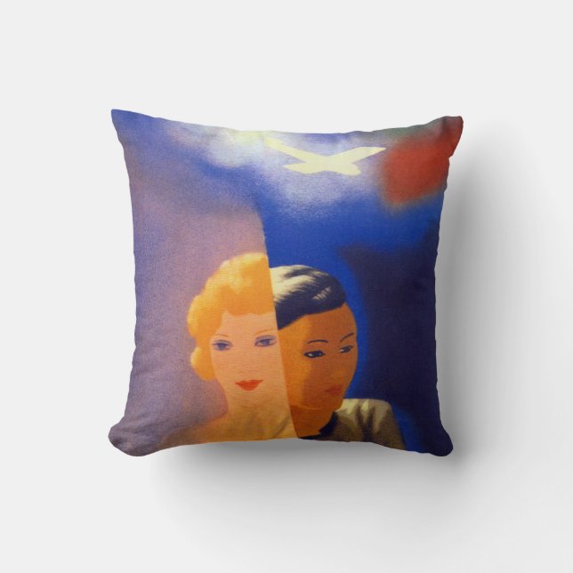 Air Orient Throw Pillow (Front)