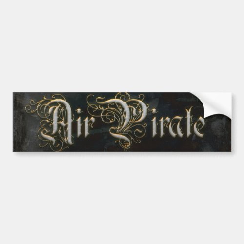 Air Pirate Steampunk Neo_Victorian Bumper Sticker