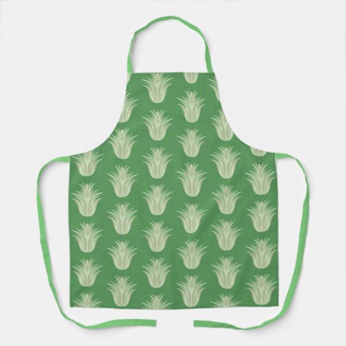 Air Plant Green Botanical Apron