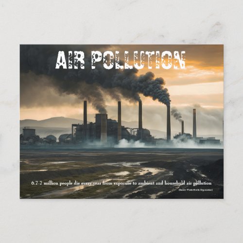 Air Pollution  2023  Postcard