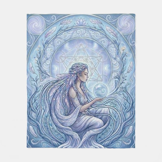 Air Priestess Fleece Blanket (Front)