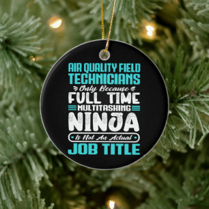 Air Quality Field Technicians Job Title Profession Ceramic Ornament