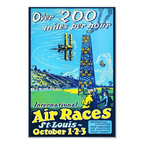 Air Races St Louis 1922 Vintage Aircraft Aviation  Photo Print