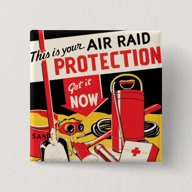 Air Raid Protection Button (Front)