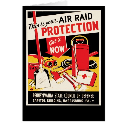Air Raid Protection Cards (Front)