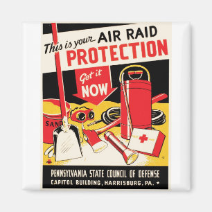 Air Raid Protection Magnet