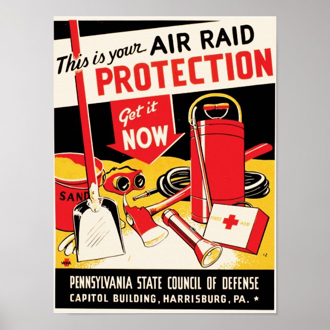 Air Raid Protection Poster (Front)