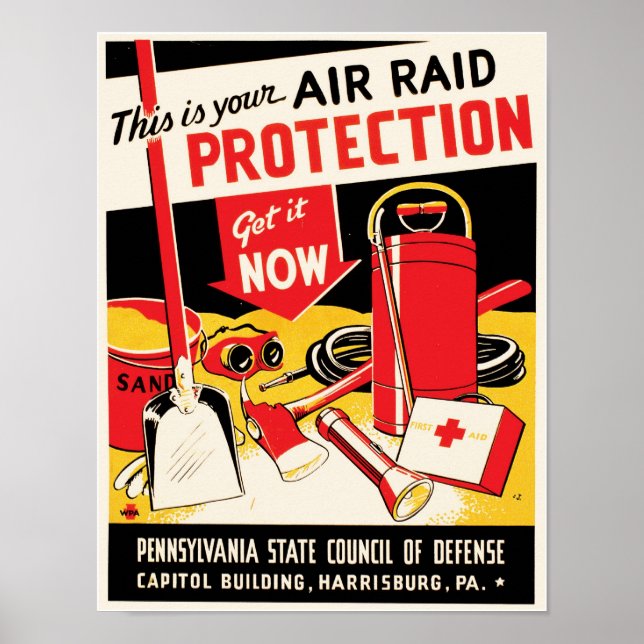 Air Raid Protection Poster (Front)