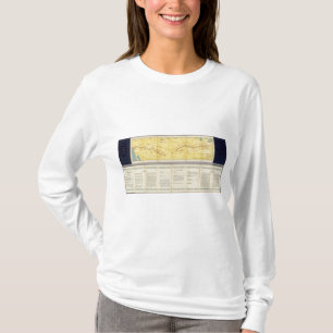 Air Route from Los Angeles to Columbus T-Shirt