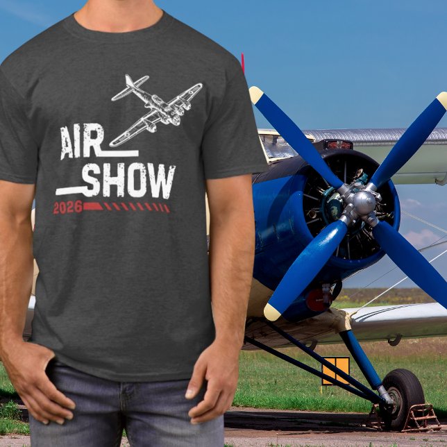 AIR SHOW B-17 WWII Vintage Airplane,Custom Year T-Shirt (Creator Uploaded)