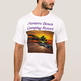 Air Show Over The Water At Sunset T-Shirt