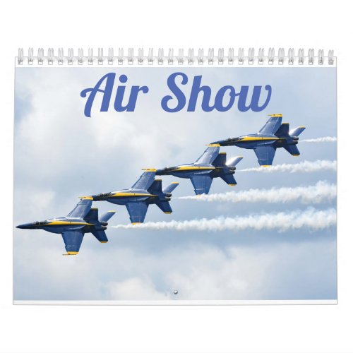 Air Show Two Page MediumCalendar White Calendar