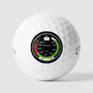 Air Speed Pilot Aviation Geek Golf Balls