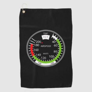 Air Speed Pilot Aviation Geek Golf Towel