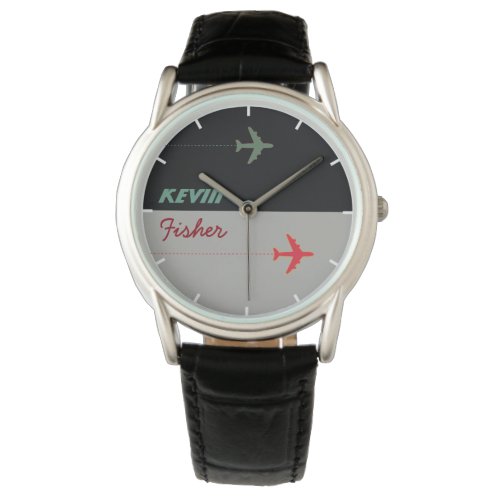 air style cool stylish men watch with his name