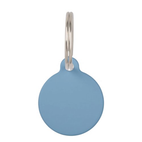 Air superiority blue solid color  pet ID tag