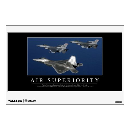 Air Superiority Inspirational Wall Sticker