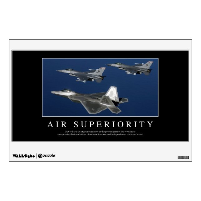 Air Superiority: Inspirational Wall Sticker (Front)