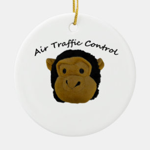 Air Traffic Control Accounts Department.Funny Gift Ceramic Ornament