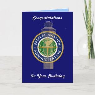 Air Traffic Control Birthday Card